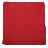 4X Fancy Plain Bandana 100% Cotton Head Neck Wrist Wrap Neckerchief Scarf 12 Color Colour:Red