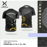 T SHIRT - T-Shirt Dri Fit Full Print "Black Anti Rust Carbon Series" Akmir  - TSHIRT