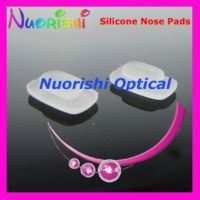 500pcs Si64 Very Soft Frosted Silicone Eyeglass Eyewear Nose Pads Accessories 10.5mm Free Shipping