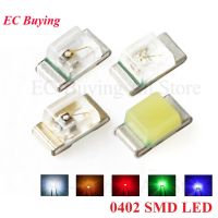 100pcs 0402 SMD LED White Red Yellow Emerald-green White Blue Orange Yellow-green Light Emitting Diode LED Light Diode Kit Diy Electrical Circuitry Pa