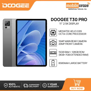 DOOGEE T30 Pro Tablet MediaTek Helio G99 11'' 2.5K TÜV Certified 8GB+256GB  8580mAh 20MP Main Camera Android 13