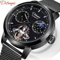 6015B Difanni Tourbillon นาฬิกาผู้ชายแบบเต็มตัวหน้าต่างอัตโนมัติยาว