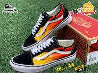 รองเท้าแวนส์ Old Skool Flame แวนส์ลายไฟ (พร้อมกล่อง) size:36-44EU  Made in Vietnam รองเท้าผ้าใบ รองเท้าแฟชั่น รองเท้าลำลอง รองเท้าสเก็ตบอร์ด