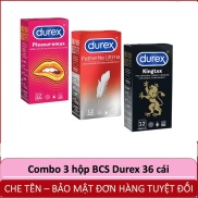 Bộ 3 hộp Bao Cao Su Durex Pleasuremax 12s - Fetherlite Ultima 12s