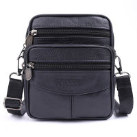 Mens Casual Business PU Leather Small Type Shoulder Bag Crossbody Travel Sling Messenger Pack Hanging Waist Bag For Male Female