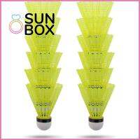 SUN BOX 3/6/12Pcs ครัวเรือน มั่นคง กีฬา ในร่ม ลูกฝึกซ้อม ลูกแบดมินตัน พลาสติก ไนลอน