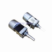 1PC RK168 Motor Machine Drive Volume Potentiometer 8Pins B50K B100Kx2 Stereo Amplifier Dual Channel Axis Length 25MM Half Shaft Guitar Bass Accessorie