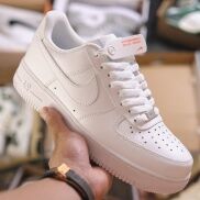 Giày Nike Trắng Air Force 1 Cổ Thấp Thể Thao Nam Nữ Giày Sneaker AF1 Trắng