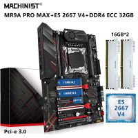 MACHINIST MR9A PRO MAX X99 Motherboard Set Xeon Kit E5 2667 V4 CPU LGA 2011-3 Processor 32G=2*16G DDR4 ECC Memory NVME M.2 WIFI