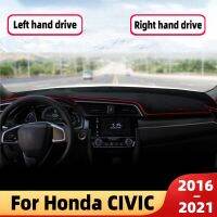 For Honda Civic 10Th Gen Accessories Car Dashboard Cover Dash Mat Sun Shade Pad Instrume Panel Carpets Accessories Civic Trim