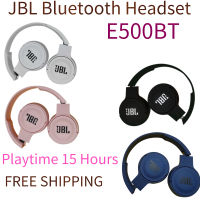 Jbl E500bt Fashion Headset Headphone Deep Bass Sound Sports Game Bluetooth Headset With Mic Noise Canceling Foldable Earphones