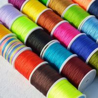 【YD】 5M Roll/1 1.5 2mm Korean Wax Cotton Thread Polyester Coated Rope Braided Beading Pendant Supplies Jewelry Making