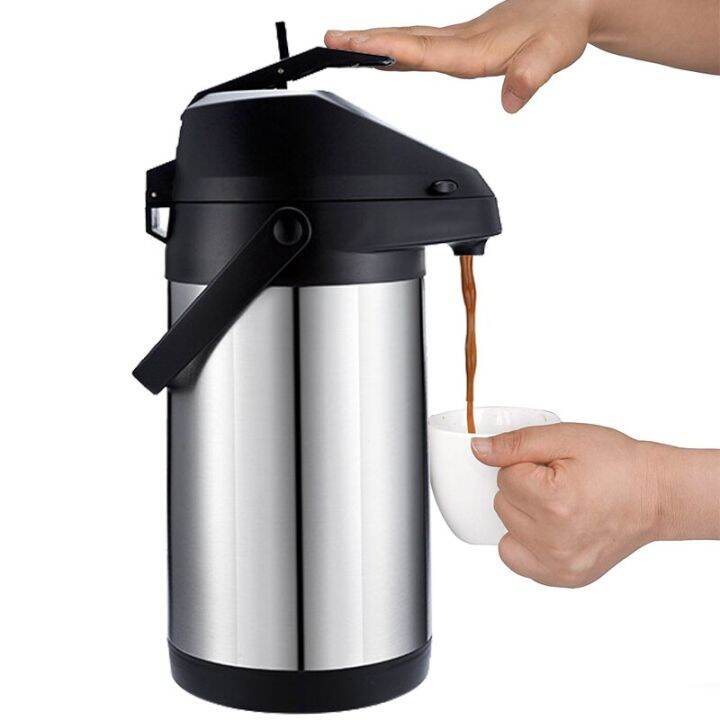 Airpot Hot Cold Drink Dispenser Coffee Dispenser Stainless Steel Thermos Urn Lazada.co.th