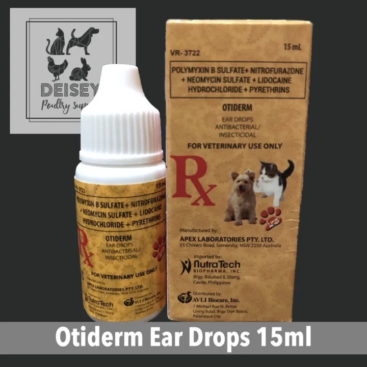 【Tiktok Hot】 Nutratech Otiderm Ear Drops for Dog Cat (15ML) NEW Lazada PH