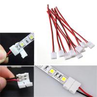 FUYU 10Pcs สายเคเบิลพีซีบี2 Pin แถบไฟ LED Connector 3528/5050เดี่ยวอะแดปเตอร์สีที่มีประโยชน์