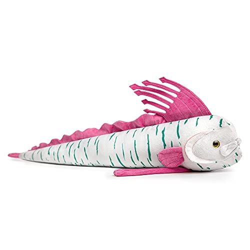 PRE-ORDER] Simulation Oarfish Plush Toy -Grey Long Real Life Oarfish Ribbon  Fish Chimera Stuffed Toys,