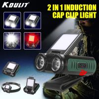 【LZ】 COB LED Farol Sensor Cap Clip Luz USB recarregável Cabeça Lanterna Built-in Battery Farol Led Cabeça para Camping Pesca