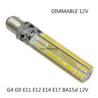 【✔In stock】 aojia6891 Smd 5730 12W Super Bright นาฬิกาซิลิโคนมีไฟแบบ Led หรี่แสงได้ Gy6.35 E11 E12 E14 E17 Ba15d B15ข้าวโพด12V 136Leds Led