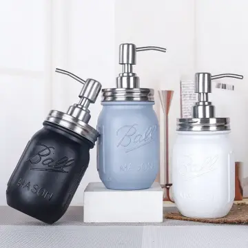 Regular Mouth Mason Jar Lid Stainless Steel Lotion Liquid Metal Hand Soap  Dispenser Pump - China Lotion Bottle Pump, Mason Jar Pump Cap