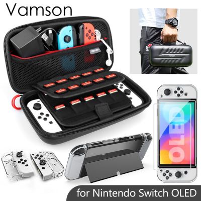 Waterproof Carrying Case PU for Nintendo Switch OLED Travel Protective Cover Storage Carry Bag Accessories Kit