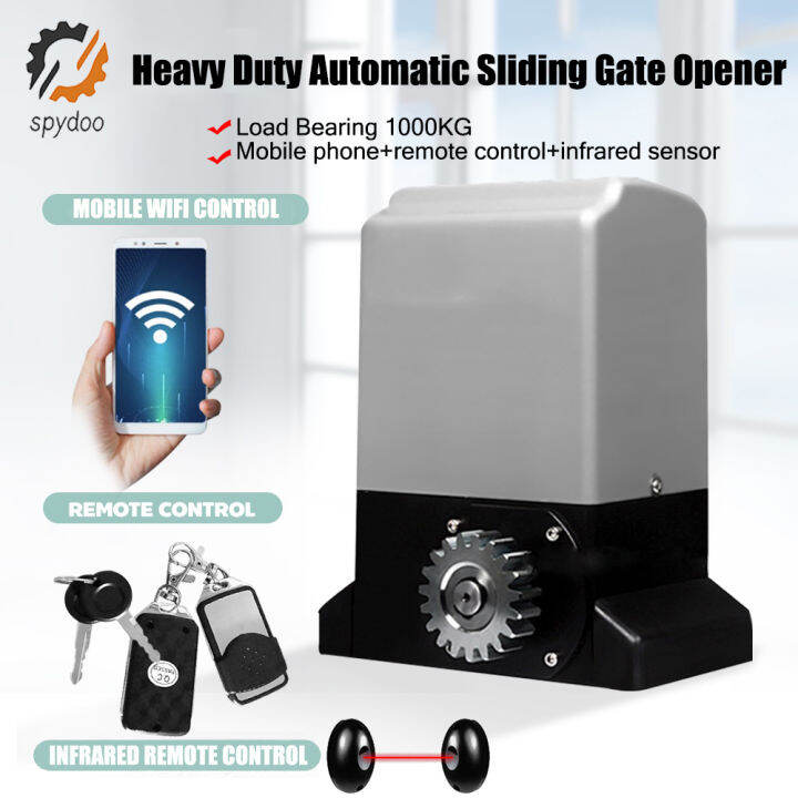 Heavy Duty Automatic Sliding Gate Opener WIFI Control 370W 1000KG Load