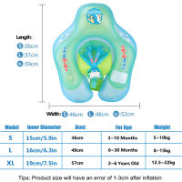 0-6ปีเด็กอาบน้ำว่ายน้ำลอยวางแหวนพองทารกลอยแหวนเด็กว่ายน้ำสระว่ายน้ำอุปกรณ์วงกลมที่มี I Nflator