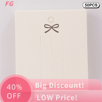 ?【Lowest price】FG 50ชิ้นโบว์ผมคลิปเครื่องประดับบัตรบรรจุภัณฑ์ถุงกระดาษการ์ดแสดงผลสำหรับสร้อยคอกำไลข้อมือต่างหูบรรจุภัณฑ์กระดาษแข็ง