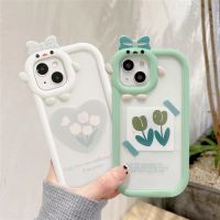 พร้อมส่ง เคสกล้องลูกเจี๊ยบ ลายดอกไม้ สําหรับรุ่น 7p/i8p.11.12/12pro.12pro max.13/14.13pro.13pro max.14max.14pro max#3010