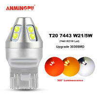 ANMINGPU 2xไฟสัญญาณT20 Led W21W 7440 7443 W21/5W 3030SMD T25 P27/7W Led 3157 3156 P27Wไฟจอดรถย้อนกลับ12V