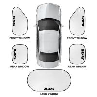 ร่มกันแดดครอบกระจกบังแดดรถยนต์5ชิ้น/ชุดสำหรับ Mercedes Benz W124 W203 W204 A35 A45 C43 C63 S63 CL CLA35 E63 SLS อุปกรณ์เสริมรถยนต์ม่านบังแดด