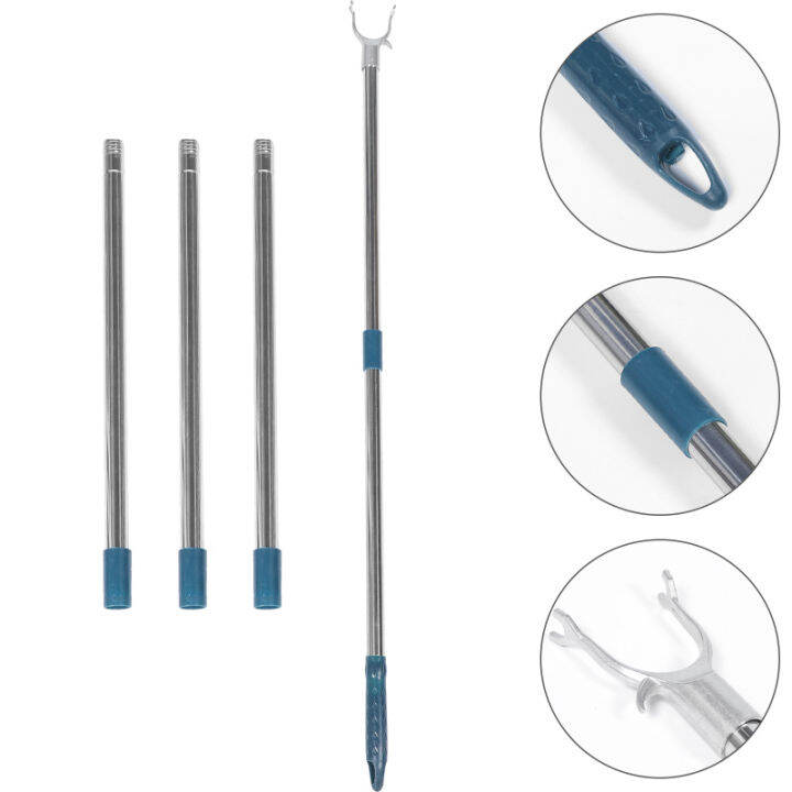 VORCOOL Stainless Steel Hooks Clothes Rail Laundry Grabber Closet