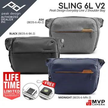 Peak+Design+Everyday+Sling+v2+Camera+Sling+Bag+-+Black%2C+6L for sale  online