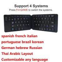 ฝรั่งเศสสเปนคีย์บอร์ดเล่นเกมพับได้สำหรับชาวโปรตุเกสชาวบราซิลชาวเกาหลีชาวฮีบรูนและแป้นพิมพ์พับได้ไร้สาย