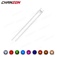 □☁❉ 100pcs 3mm LED Diode Flat Top Warm White Red Green Blue UV Purple Yellow Orange Pink 2V 3V 20mA Wide Angle Emitting Light Bulb