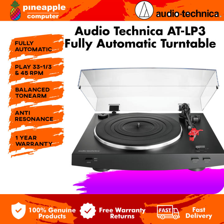 Audio Technica ATLP3 Vinyl Record Player Fully Automatic BeltDrive
