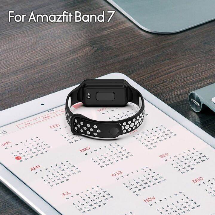 bandpro-silicone-strap-for-huami-amazfit-band-7-fashion-smartwatch-band-replacement-sports-bracelet-wristband-accessories-wall-stickers-decals