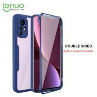 Lenuo 360 ° ซิลิโคนป้องกันทุกส่วนของเครื่องเคสสำหรับ Xiaomi รุ่น Mi 12 12 12S 12X 12T Pro 12 Lite 12 Ultra เคสมือถือกันกระแทกฟิล์มกันรอยฝาครอบสองด้าน