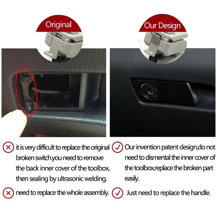 cw-car-passenger-side-handle-switch-compartment-lid-switch-grip-lock-for-benz-e-class-w212-w207-2009-2015