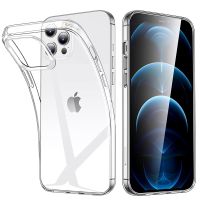 บางเฉียบชัดเจนมากเคสสำหรับ iPhone 13 12 11 Pro XS Max XR X ซิลิโคน TPU แบบนิ่มสำหรับ iPhone 12 Mini 6 7 8 Plus เคสโทรศัพท์ฝาหลัง