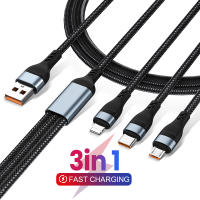 3 in 1 PD USB C Cable for 13 12 3in1 100W QC4.0 3.0 Fast Charging Micro USB Type C Cable for Pro Samsung Xiaomi