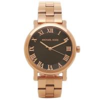 นาฬิกาผู้หญิง MICHAEL KORS Norie Black Dial Ladies Rose Gold Tone Watch MK3585