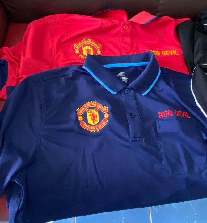 เสื้อโปโลปักแมนยู-red-devil