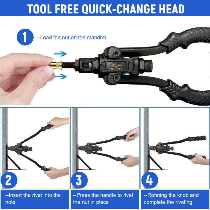 professional-rivet-nut-tool-11in-manual-riveter-threaded-nut-riveting-kit-with-7pcs-metric-mandrels-m3-m4-m5-m6-m8-m10-m12-installation-kit-for-tight-space-with-sturdy-case