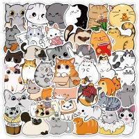 10/30/50pcs Cartoon Cute Funny Cat Graffiti Stickers Kawaii Animal Kids Toys Luggage Guitar Car Waterproof Pvc Decal Stickers