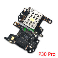 สำหรับ P30 Pro P40 SIM Card Reader ผู้ถือ Flex Cable Conecction Mic ไมโครโฟน Board