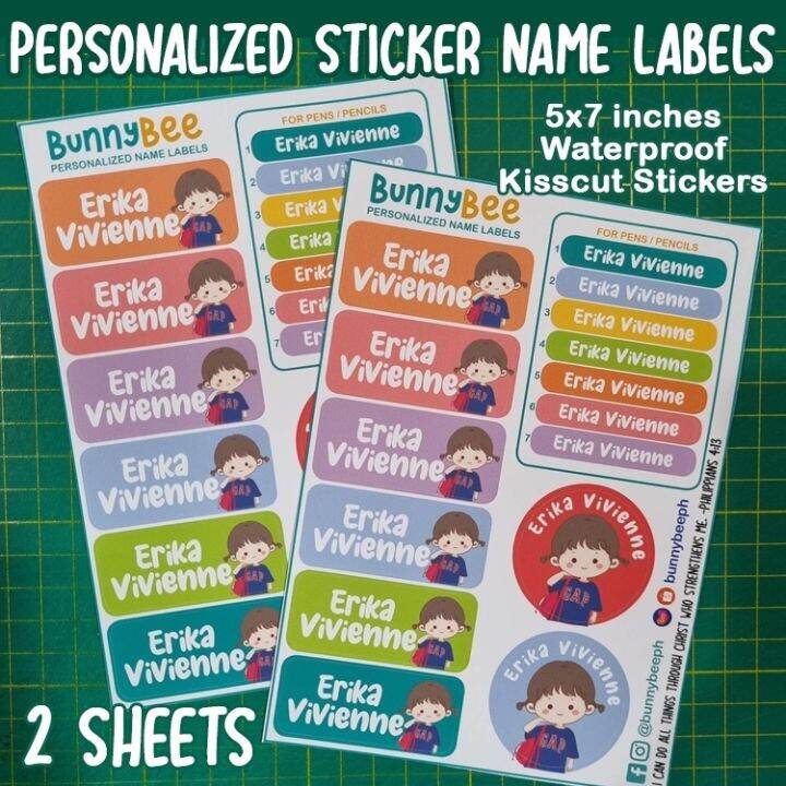 Personalized Waterproof Name Labels Lazada PH