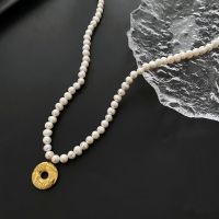 [COD] An Buckle Pendant Ladies Wearing Clavicle Chain Not Fading