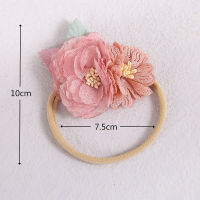 18pclot Bebe Hair Accessories New Fashion Simulation Rose Flower Baby Nylon Headband Baby Artificial Pearl Floral Headbands