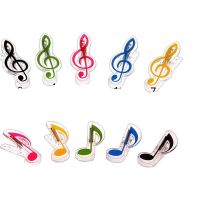 Funny Piano Music Book Paper Sheet Plastic Musical Note Spring Holder Folder for Piano Guitar Violin Musical Notation Clips