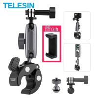 For Insta360 One RS Motorcycle Cycling Crab Claw Clip Magic Arm 360° Adjustment Super Clamp 1/4" Screw For GoPro 10 DJI Action 2